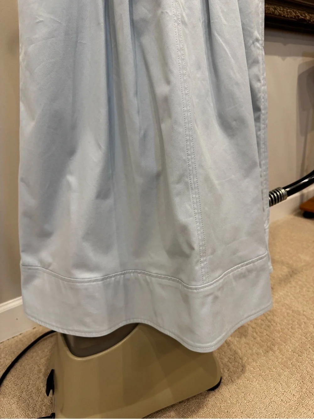 J. Crew pintucked twill dress (hemmed)